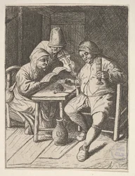 Éneklő párok és hegedű, 1610-85.