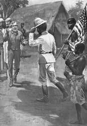 Sir Henry Morton Stanley találkozik David Livingstone-nal, Afrikában, 1871-ben
