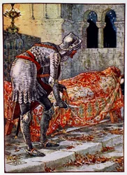 "Sir Lancelot a veszélyes kápolnában", 1911