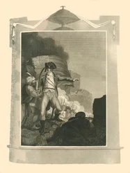 Sir Sidney Smith védelmezi a jogsértést Acre-ben, 1799, 1816.