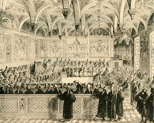 A párizsi parlament ülése, 1890.
