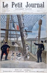 Roustan admirális hathavi ellenőrzése a Borda fedélzetén, 1902