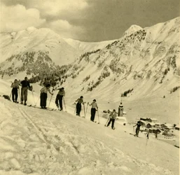 Sílecke, Arlberg, Ausztria, 1935.