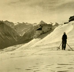 Síelés a Schmittenhöhén, Ausztria, 1935.