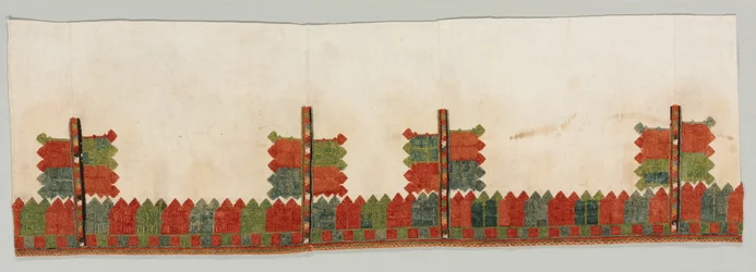 Szoknyaszegély és ujj, 1700-as évek.