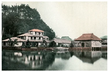 Kis nyári szálloda, Kanazawa, Japán, 1904