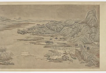 Hóeltakarítás a hegyeken és a folyókon, Wang Wei után, 16-17. század.