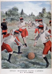 A francia hadsereg futballozó katonái, 1902