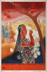 Az Intourist társaság szovjet közép-ázsiai plakátja, 1934