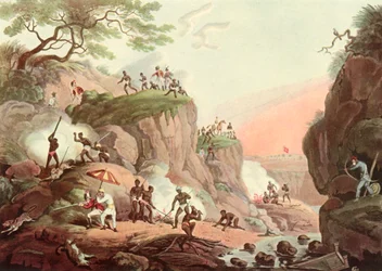 Sport Indiában – Dohányzó farkasok földjükről, c1808, 1901.