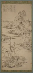 Tavaszi ködök egy folyóparti pavilon felett, Ming-dinasztia, 1368-1644.