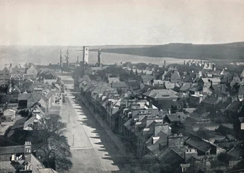 St. Andrews – Kilátás a városra a College Church Towerből, 1895