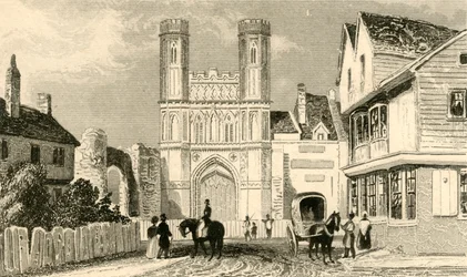 St. Augustines Gate, Canterbury. Kent, 1835.