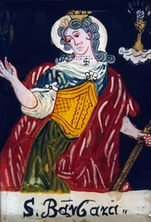 Szent Borbála, keresztény szűz mártír, 19. század