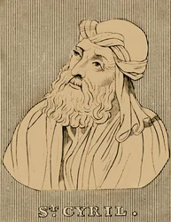 Szent Cirill, c376-444, 1830.