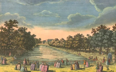 St James Park és Buckingham House, 1763.
