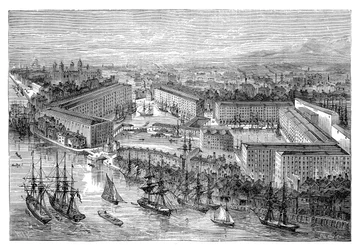 St Katherines Docks, London, 19. század vége