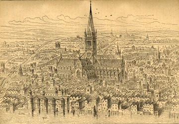 St. Pauls és a környék 1540-ben, 1897-ben.