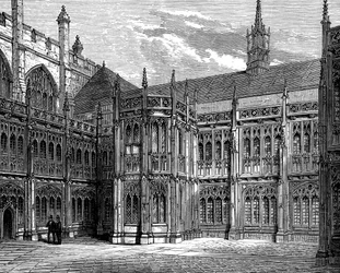 St Stephens Cloisters, Westminster Hall, London, 1900