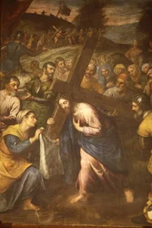 Sta Veronica és a keresztjét hordozó Jézus, Tricase, Olaszország