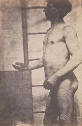 [Álló férfi akt], kb. 1856.