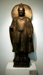 Buddha-szobor, Garvara, India, 2. század