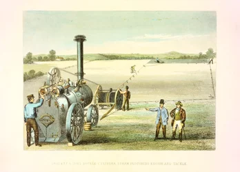 Gőzszántó felszerelés, c1860