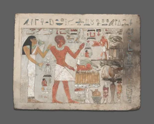 Amenemhat és Hemet sztelája, Egyiptom, Középbirodalom, a 12. dinasztia korai szakasza, ie 1956-1877 körül.