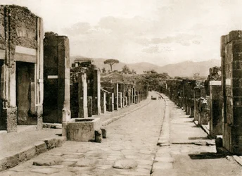 Strada dell Abbondanza, Pompeii, Olaszország, 1900-as évek