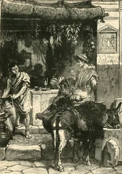 Utcai jelenet Pompeiben, 1890.
