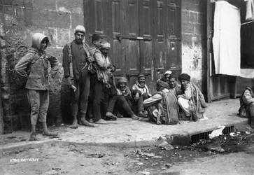 Utcai jelenet, Bejrút, Libanon, 1920-c1930-as évek