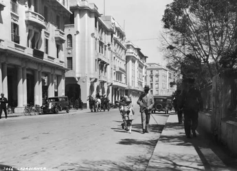 Utcai jelenet, Casablanca, Marokkó, 1920-c1930-as évek