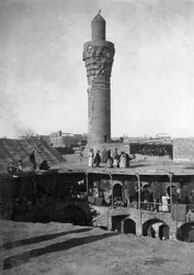 Al-Ghazl minaret piac, Bagdad, Irak, 1917-1919