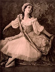 Tamara Karsavina, orosz balerina, Nikolai Tcherepnins balettje, a Le Pavillon dArmide, 1913