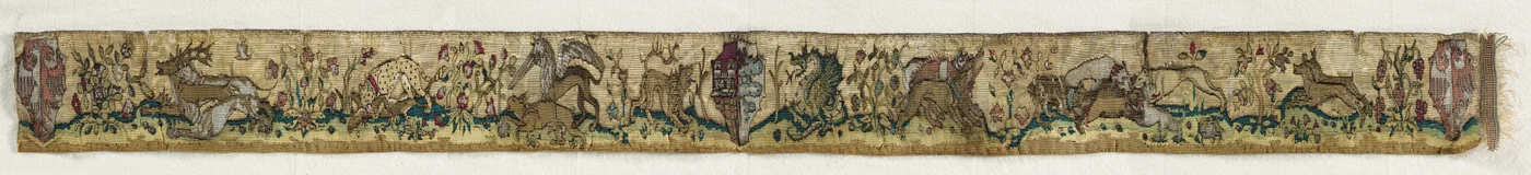 Gobelinszegély, 1400-1450.