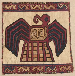 Gobelin négyzet alakú panel, c. 700-1100.
