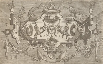 Különféle és szeszélyes találmányok plakettek és egyéb dísztárgyak Kartuszok és egyéb dísztárgyak o ..., 1773.