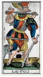 A Bolond Tarot kártyája, Jergot Tarot, 17. század.