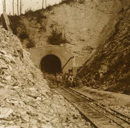 Tavannes-alagút, Verdun, Észak-Franciaország, 1914-c1918