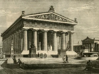 Paestumi templom, felújítva, 1890.