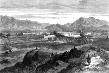 Az afgán háború: Jalalabad a Pipers Hillből, Afganisztán, 1879
