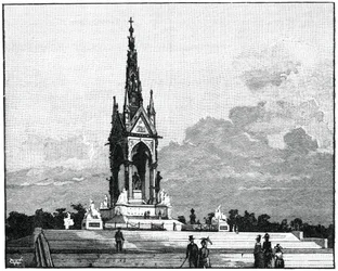 Albert Memorial, Kensington, London, 1900