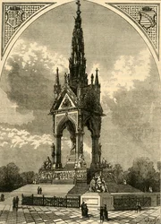 Albert-emlékmű, 1876.