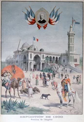 Algériai pavilon az 1900-as egyetemes kiállításon, Párizs, 1900