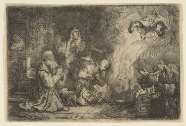 A Tóbiás családból távozó angyal, 1641.