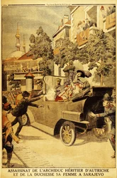 Ferenc Ferdinánd osztrák főherceg és felesége, Zsófia hercegné meggyilkolása Gavrilo Pr által