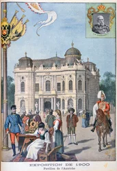 Az osztrák pavilon az 1900-as egyetemes kiállításon, Párizs, 1900
