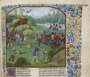 A Radcot Bridge-i csata 1387. december 19-én, körülbelül 1470-1475 között.
