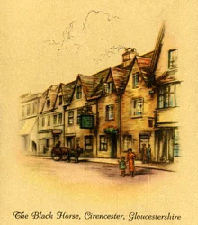 A fekete ló, Cirencester, Gloucestershire, 1936