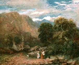 A Blackberry Gatherers, c1850, c1900.